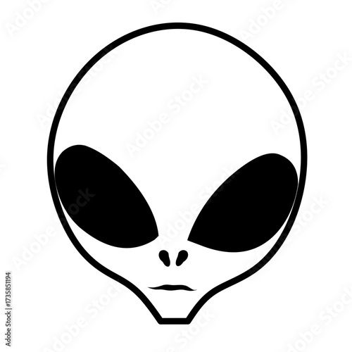 alien face vector icon