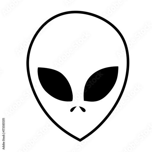 alien face vector icon