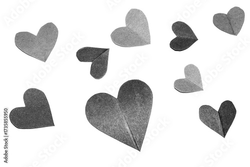 Love hearts for valentines or weddings transparent overlay texture