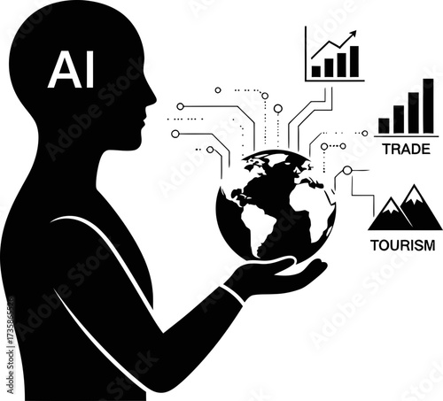 ai brain guides global economy, driving trade, growth, and tourism