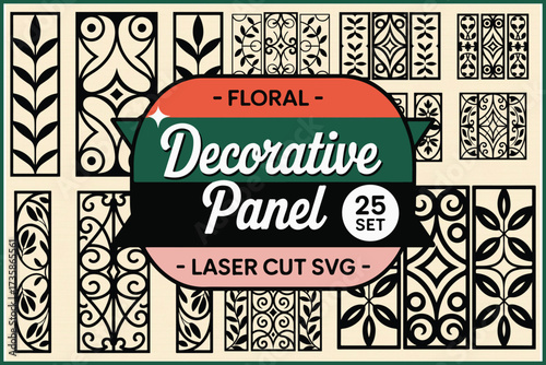 Craft elegant floral panels with this 25 piece set
