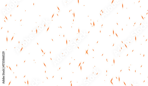 fire dust particles over transparent background overlay, Flying Fire Particles transparent background in png format. 3d render of fire embers, Fire flames isolated on transparent background