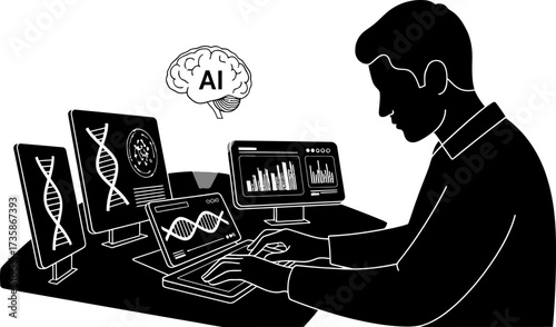 human intellect orchestrates ai insights, unlocking genetic secrets and scientific breakthroughs