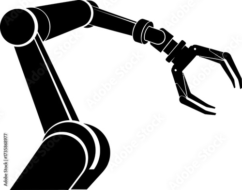 mechanical hand poised, ready to master modern industrial challenges