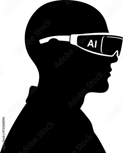 human perspective meets artificial intelligence, visualizing futures augmented possibilities