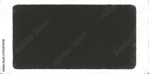 Vintage black leather notebook with a blank chalkboard frame and space for your education notes