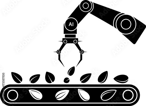 intelligent robotics meticulously sorts natural elements, empowering sustainable industrial futures