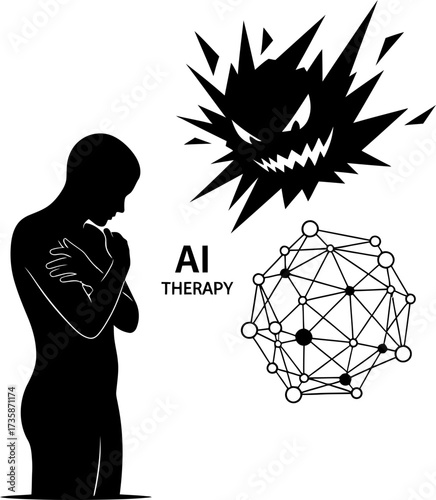 ai confronts inner demons, guiding humanity towards mental wellness