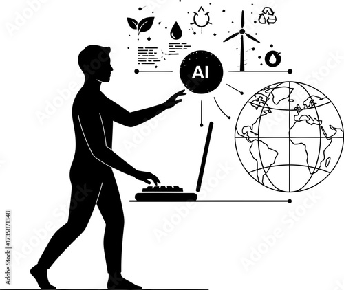 human stewardship empowers ai solutions, nurturing a sustainable global future