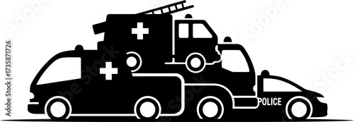 stacked symbols of swift care protecting communities with dedicated emergency response