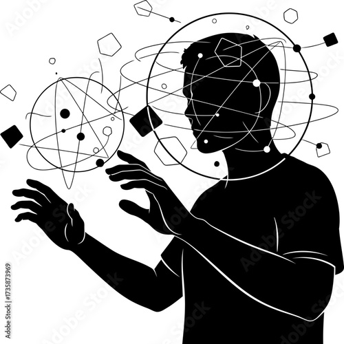 human thought interfaces with digital realms, unlocking innovation and boundless possibilities