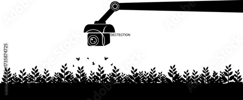 digital sentinel robotic eye detects natural evolution, charting environmental foresight