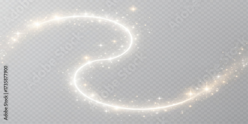 Abstract blue background with glowing circles and soft bright swirling curves