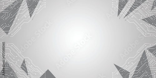 Digital Circuitry Abstract: A modern and sleek visual, this image is an elegant artistic interpretation of the intricate world of digital circuits.