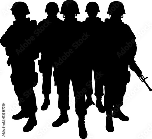 Elite Tactical Squad Silhouette