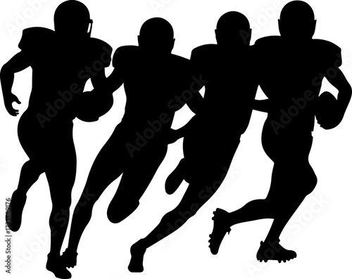American Football Warriors: Fearless on the Field" group Man Bector Bundle