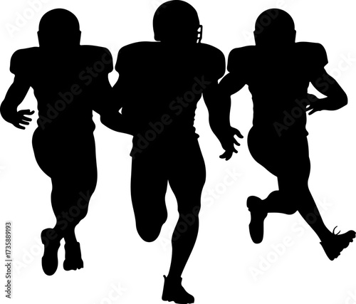 American Football Warriors: Fearless on the Field" group Man Bector Bundle