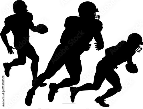 American Football Warriors: Fearless on the Field" group Man Bector Bundle