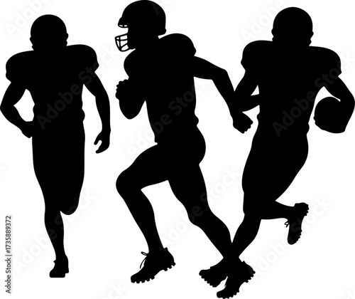 American Football Warriors: Fearless on the Field" group Man Bector Bundle