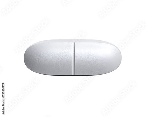 Pill isolated on white background 