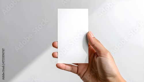 Vertical Business Card Mockup