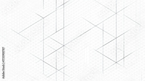 Geometric Isometric Grid Background