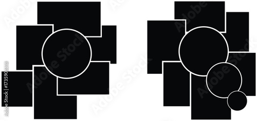 Picture Frame Vector Collection | Modern Photo Frames, Blank Wall Gallery Templates and Layout Designs