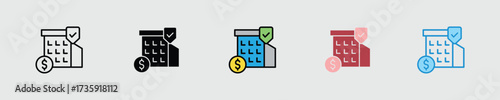 Insurance Company Multiple Style Icon