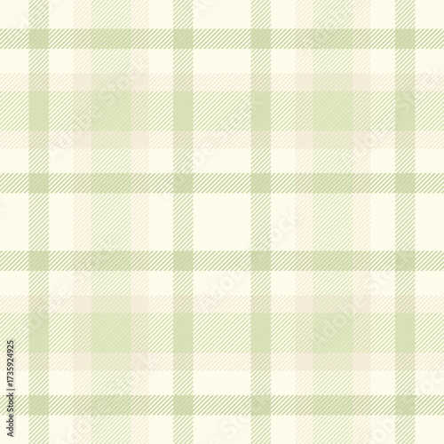 Celtic vector background plaid, editable pattern fabric seamless. Mockup check tartan texture textile in light and ivory colors.