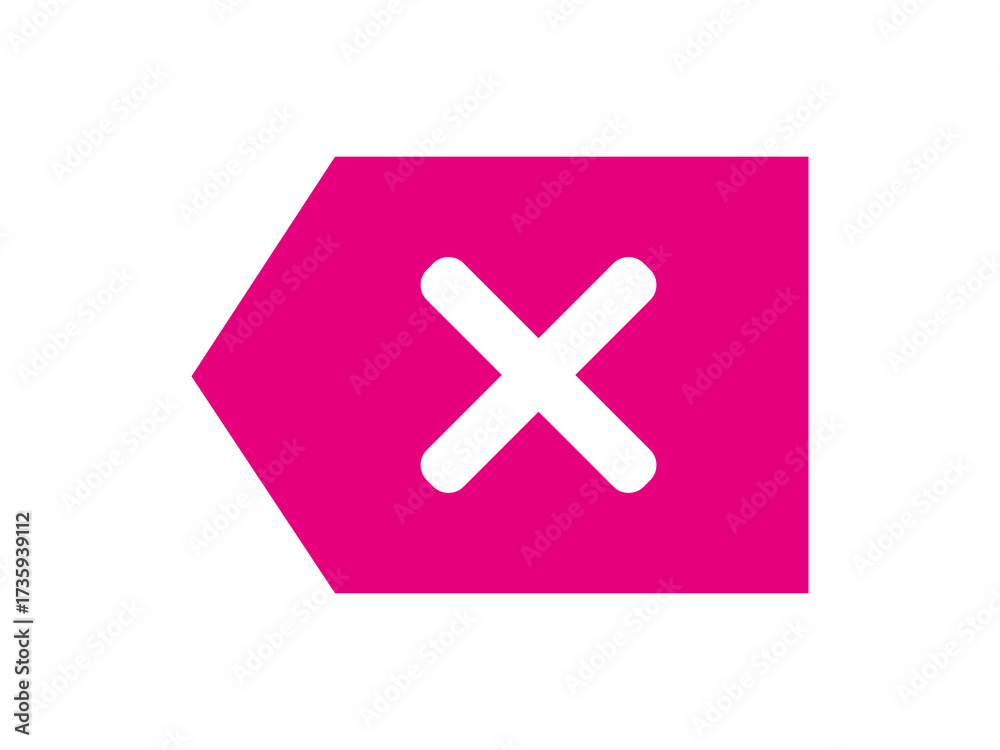 Fototapeta premium backspace icon