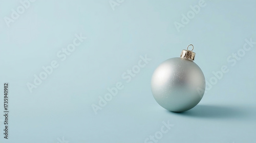 Christmas bauble ornament decoration minimal shiny festive holiday background