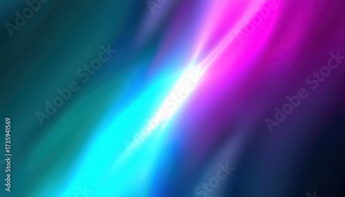 neon abstract light flow mixes vibrant cyan and magenta curves with glowing motion and soft gradient waves creating futuristic digital background ideal for modern wallpaper or banner copy space