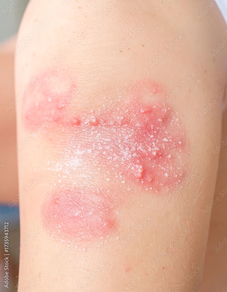 Fototapeta premium Skin rash on upper arm (1)
