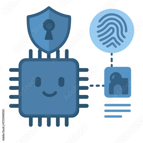 A smart cybersecurity system that secures data by encrypting it with fingerprint recognition