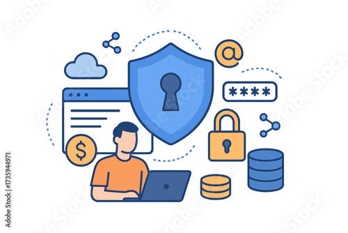 Cybersecurity and data protection, including internet network security, safeguard business and financial transaction data from cyber attacks and encrypt users' private data