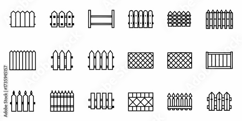 Variety of Elegant Fence Designs and Garden Border Styles for Home Improvement and Landscaping Projects, Featuring Classic Picket Fences and Modern Panel Designs