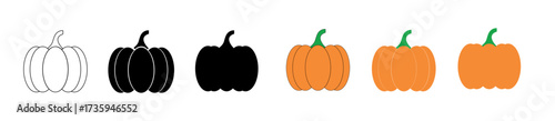 pumpkin vector icon.