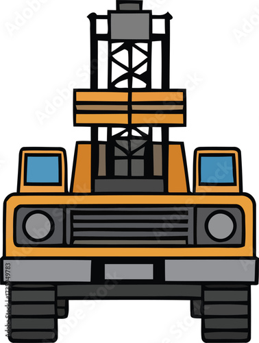 Drilling rig, a machine used for drilling boreholes