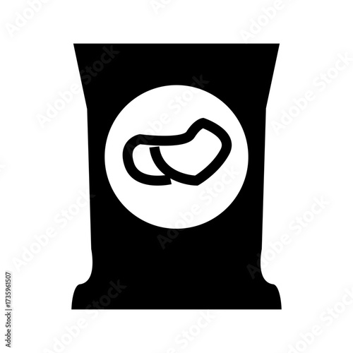 vector illustration of a potato chips snack