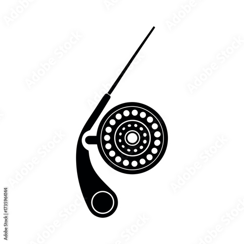 Fishing Reel Icon Illustration