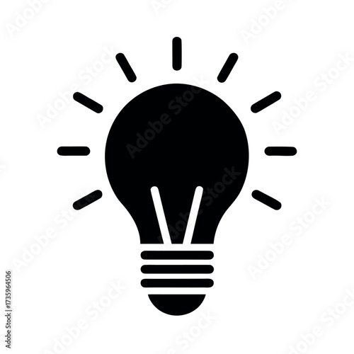 Light Bulb Idea Sign Icon