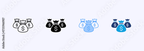 Fund Icon Set Multiple Style Collection