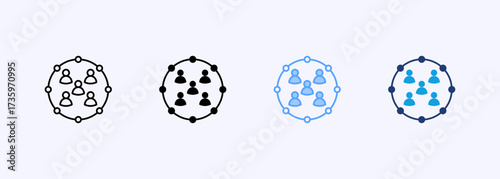 Participation Icon Set Multiple Style Collection