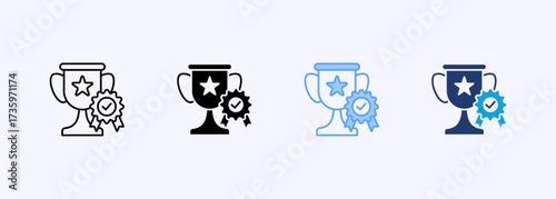 Achievement Icon Set Multiple Style Collection