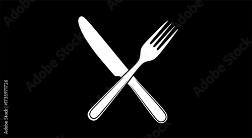 Culinary icon set for restaurant branding and menu design
