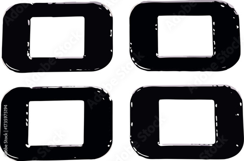 Abstract dark frame pattern offering glimpses into new perspectives, inviting contemplation and creative exploration.