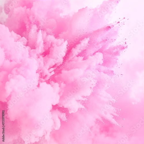 Wallpaper Mural A soft, swirling pink smoke cloud fills the background, creating a dreamy and ethereal atmosphere, perfect for artistic or whimsical themes. Torontodigital.ca