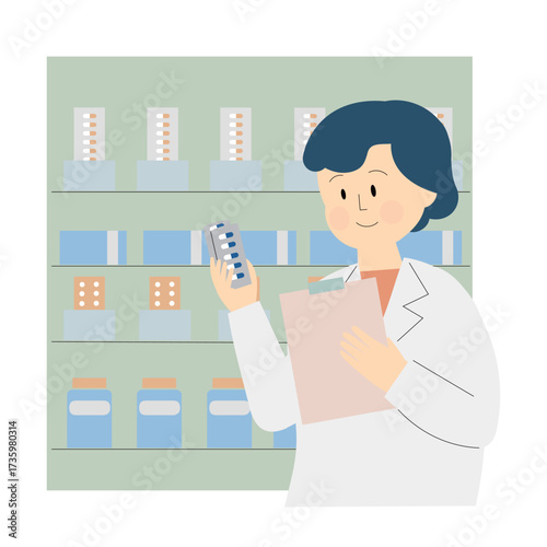 調剤業務をおこなう薬剤師