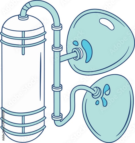 Modern water purification system efficiently filters liquids for clean, safe results, perfect for industrial or scientific applications