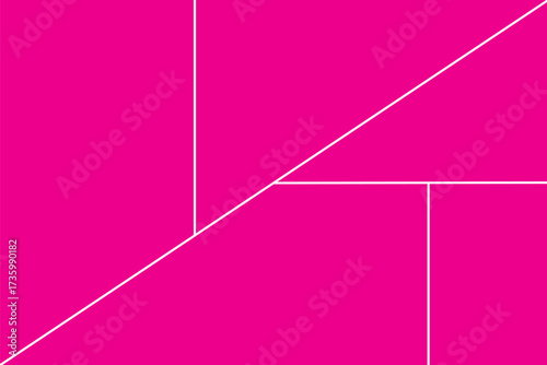 Asymmetrical 8 Photo Collage Vector Illustration. Creative Collage Template with Modern Frames for Album, Portfolio, and Presentation Layouts